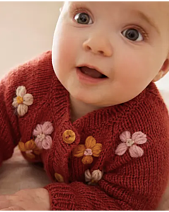 Phildar baby jasje breien van Phil Caresse (230, M14)