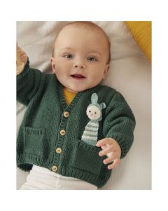 Phildar baby vestje met beestje breien van Ecocoton & Perle 5 (209,m8)