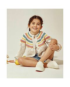 Phildar kinder vest breien van Phil Cabotine en Phil Baby Doll (211, m26)