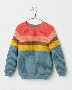 Meisjeskleding breipakketten | C.R. Couture Phildar meiden streepjes trui breien van Merinos 3,5 | C.R.