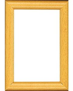 Hout lijstje voor een borduurpakket afm ca 8x12 cm 