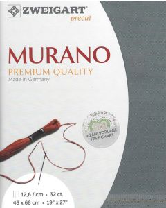 Borduurstof Murano 32counts/12.6 draadjes per cm kleur 7107 grijs van Zweigart 
