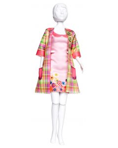 Dress Your Doll Zelf Barbiekleren naaien Betty madras pn-0164636