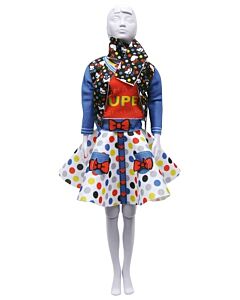 Dress Your Doll Zelf Barbiekleren naaien Hello Kitty Lucy Dots & bow
