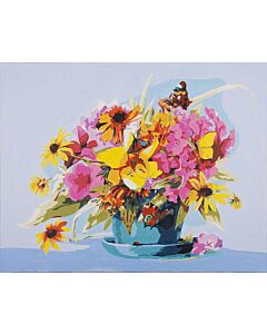 Schilder op nummer pot met bloemen Marjolein Bastin Lanarte PN-0194385