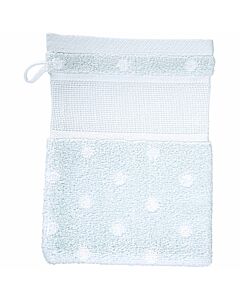 Rico Design washand met aida rand om te borduren mint met stip 740259.73