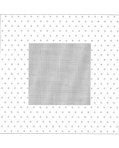 Rico Design tafelkleed zonder patroon 90x90cm met stippen