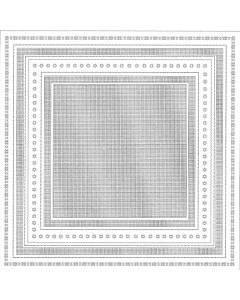 Rico Design tafelkleed zonder patroon 90x90cm wit div aida randen en middenstuk -NR 16238.70.21