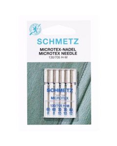 Schmetz naaimachinenaalden microtex 60/08, 70/10 en 80/12