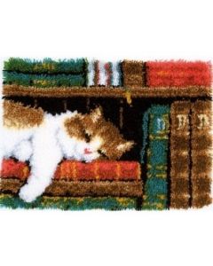 Slapende kat in boekenrek vervaco pn-0149896