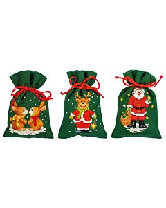 Vervaco borduurpakket kruidenzakjes 3 st. kerst pn-0152334
