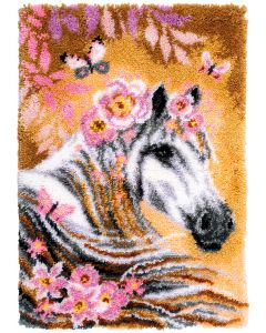 Vervaco knooppakket paard met bloemen knoopkleed PN-0194644