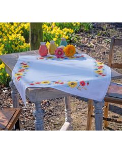 Vervaco tafelkleed veldbloemen borduren met telpatroon pn-001304