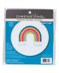 Voorbedrukt borduurpakket regenboog  van Dimensions 72-76109 borduren