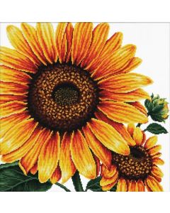 Voorbedrukt borduurpakket Sunflower - zonnebloem Needleart World op aida  640.085