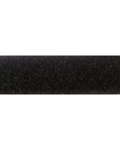Zwarte, zachte kant klittenband, 5cm