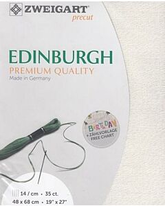 Zweigart glitter borduurstof linnen edinburgh 35counts/14draadjes 