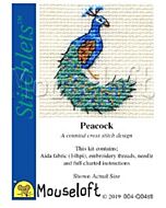 Mouseloft borduurpakket pauw 004-Q04 telpatroon