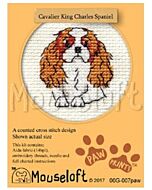 Mouseloft borduurpakket cavalier-king charles spaniël 00G-007 telpatroon