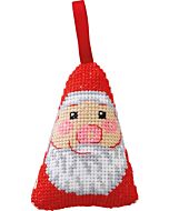 Permin borduurpakket kerstornament kerstman 01-6263 telpatroon