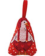 Permin borduurpakket kerstornament gans 01-6265 telpatroon