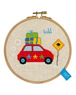  op vakantie met de auto  van lief incl borduurring vervaco pn-0150916