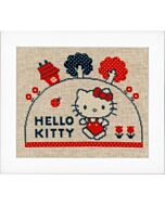 Borduurpakket hello kitty op wandel van vervaco pn-0153763
