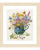 Lanarte Borduurpakket Veldbloemen in vaas borduren van Marjolein Bastin PN-0164074