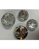 Crystal kunststof knopen met ruit en een glanzend oppervlak in verschillede maten. 