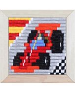 Borduurpakket kinderen Raceauto in spansteek pako 079.734