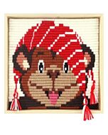 Borduurpakket kinderen aap in spansteek pako 085.756