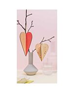 2 Houten 3D harten op te hangen Rico design 08795.03.35
