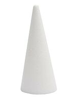 Een piepschuim kegel/kerstboom in een hoogte van 21 cm en een doorsnee aan de onderkant van 9 cm