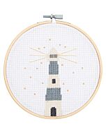 Rico Design borduurpakket vuurtoren incl. ring met telpatroon