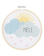 Rico Design borduurpakket wolken