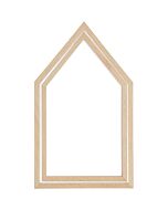 Decoratief borduurraam huis 16x27 cm van Rico Design