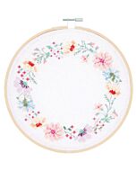 Rico Design borduurpakket Bloemenkrans 100225 telpatroon incl. borduurring