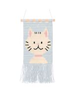 Rico Design kinderborduurpakket Wandhanger Kat 100233 voorbedrukt