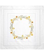 Rico Design borduurpakket tafelkleed Narcissen 100248 telpatroon