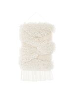 Rico design smyrnapakket wandhanger wit landschap 100392 voorbedrukt incl. ophangstok