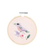 Rico Design borduurpakket vogeltje 100399 voorbedrukt incl. borduurring