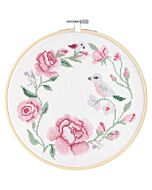 Rico Design borduurpakket rozenkrans 100413 telpatroon incl. borduurring