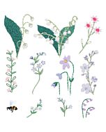 Rico Design plak en stik flowers vrij borduren