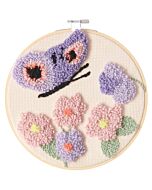 Rico Design punch needle pakket vlinder 100422 excl. punchnaald