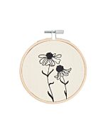 Rico Design borduurpakket bloemen 100429 voorbedrukt incl. borduurring
