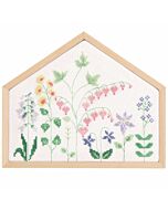 Rico Design borduurpakket bloemenweide 100532 telpatroon incl. frame