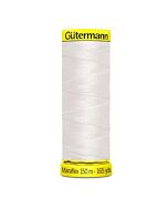 Gütermann Maraflex kleur 111 white is een elastisch naaigaren
