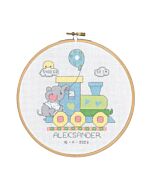 Borduurpakket hond sorry ik ben laat van Permin  92-2122 incl borduurring