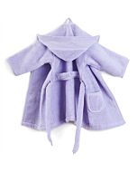 Rico Design baby badjas met aida rand op capuchon in lila  140021