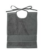 Rico Design antraciet baby slabbetje met aida rand 145031